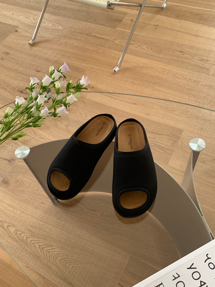 Women's 2026 Summer Thick Sole Fish Mouth Slippers with PU Lining and Rubber Sole - Image 4